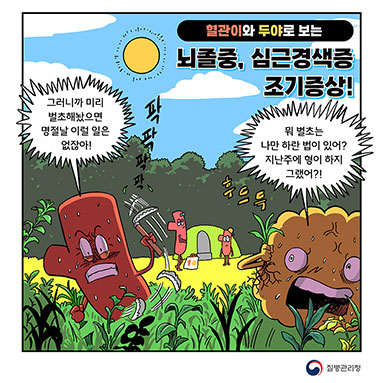 (혈관이와 두야로 보는) 뇌졸중, 심근경색증 조기증상!